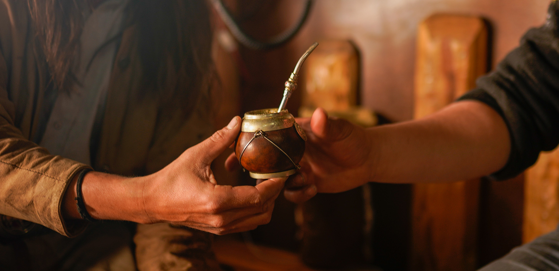 Comparte un mate con un baqueano