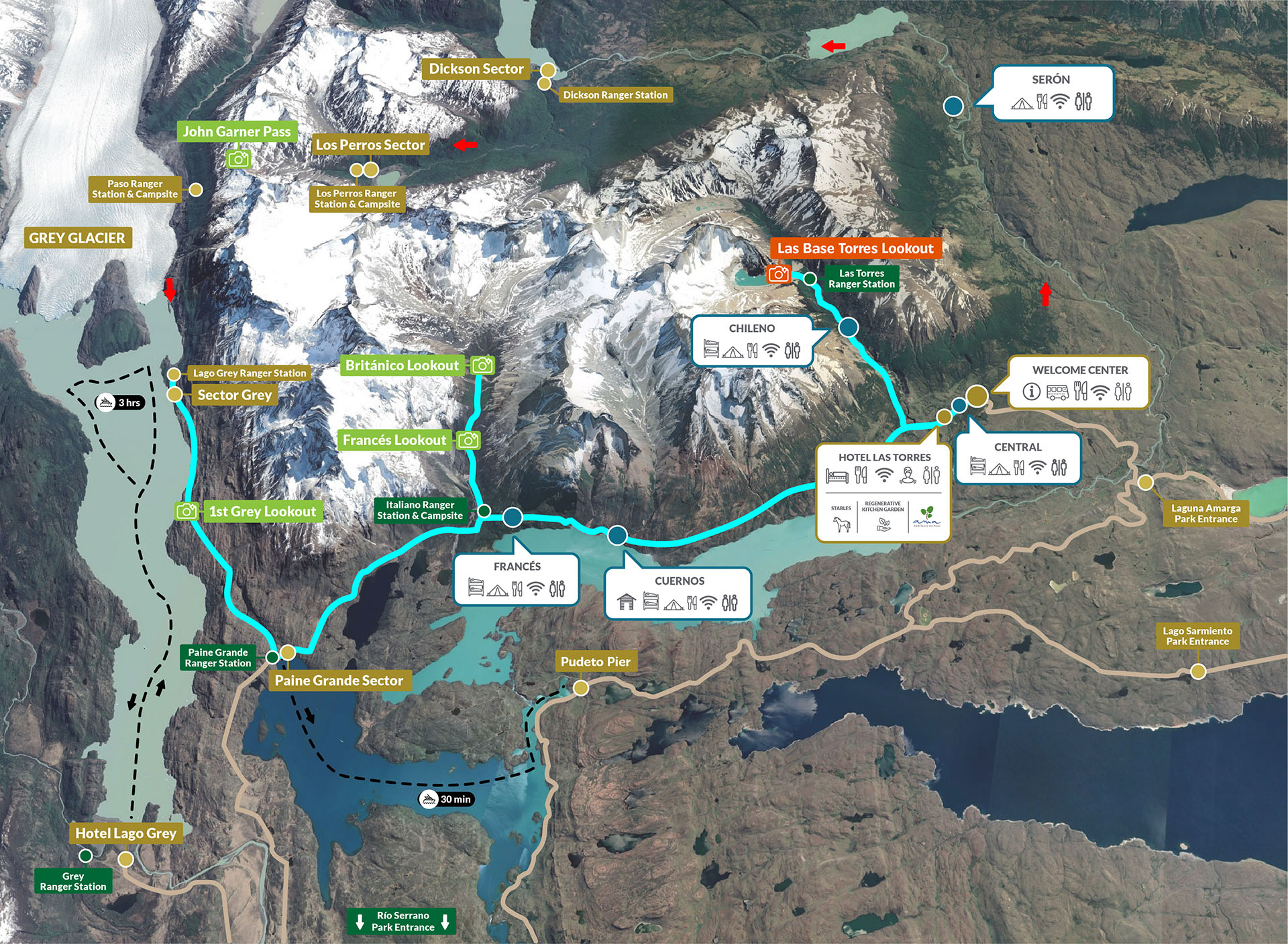 W Circuit 5D 4N I W Trek I 5 Days 4 Nights I Torres Del Paine I